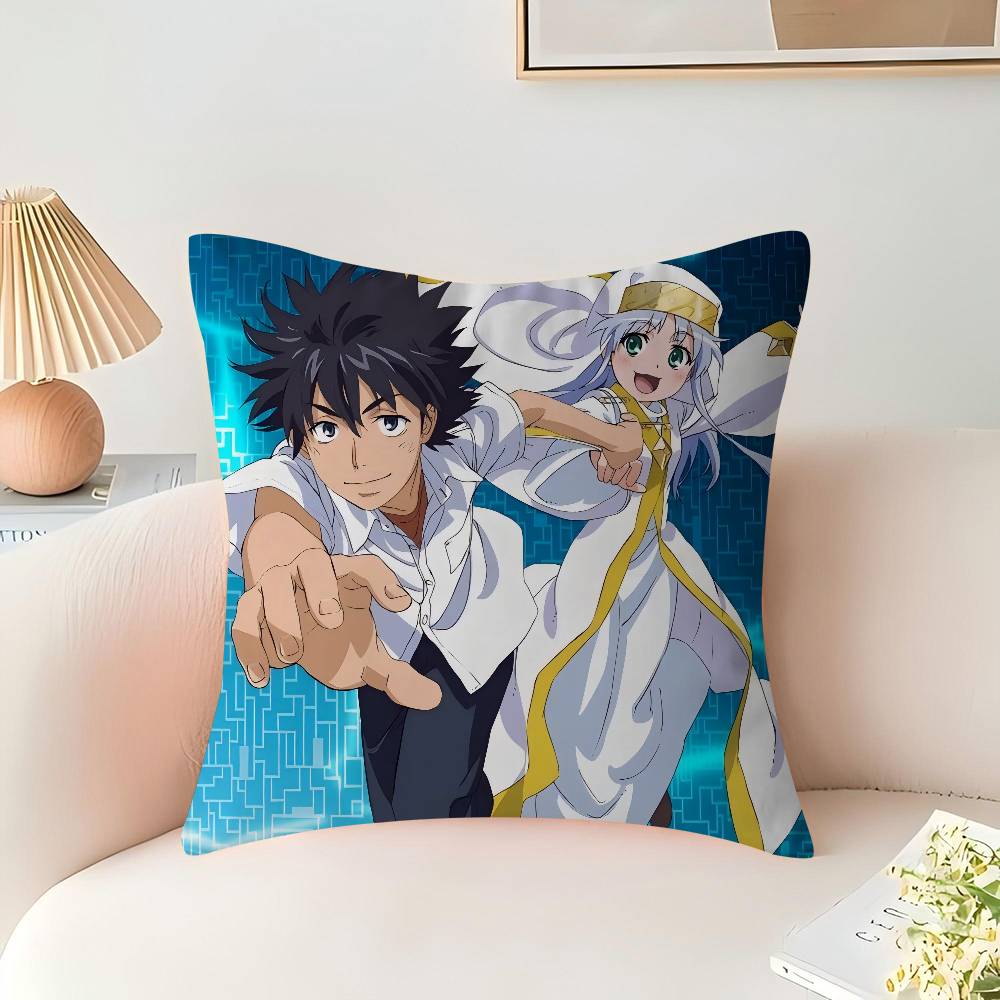 

Anime A Certain-Magical-Index Pillow Anime Pillow Sofa Bed Head Pillow Cover Cushion Cover 45x45 Cm Fashion 16x16Inch