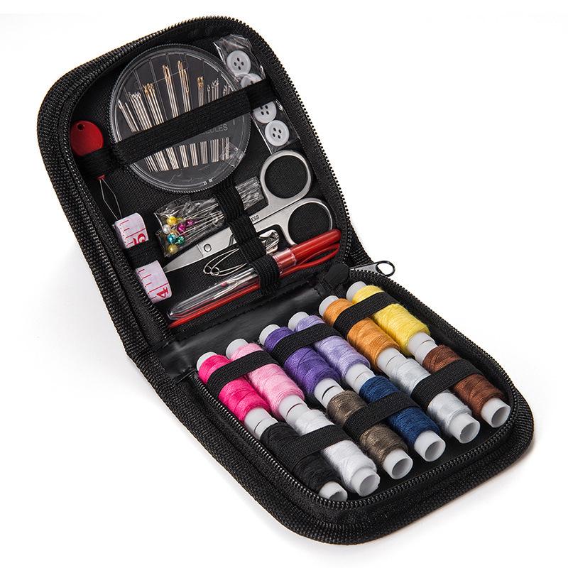 Kit de Costura Portátil de 63 Piezas para el Hogar y Viajes