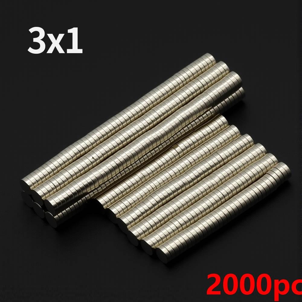 3x1mm Powerful Neodymium Magnet N35 NdfeB Permanent Magnetic imanes Round Super Strong Fridge Magnets DIY