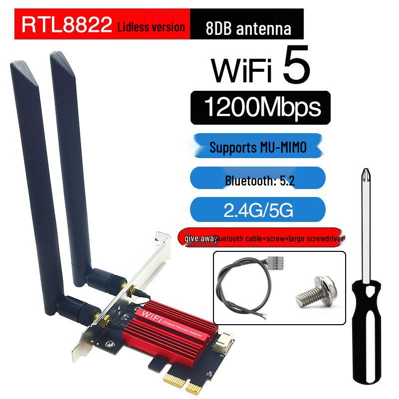 AX1800 WiFi 6 Dual-Band PCIe Desktop Wireless Network Card with Bluetooth 5.2