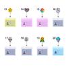Cute Name Tags Metal Clip Nurse Doctor with Retractable Reel Business Work Card Badge Holders ID Badge Holder