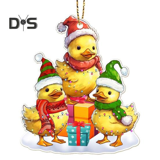 

Рождественские украшения Мультяшные животные Санта лось слон подвесное украшение акриловый кулон с шнурком для домашнего декора елки Y