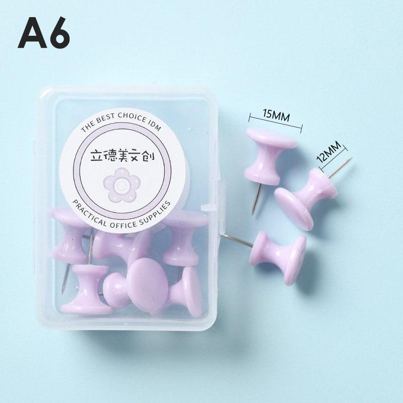 1 Cutie Macaron Colorat Bilă Ace de Gămălie Ace de Tăbliță Desen Foto