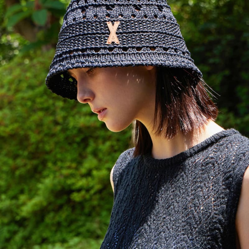 

Панама-ведро VARZAR VA Patch из мягкого трикотажа черная FREE