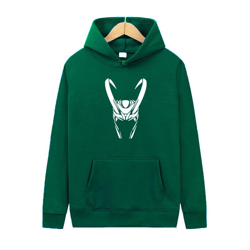 

Толстовки Loki для мужчин и женщин, осень-зима, толстовка с капюшоном в стиле хип-хоп, толстовка Loki с длинным рукавом и капюшоном S чёрный