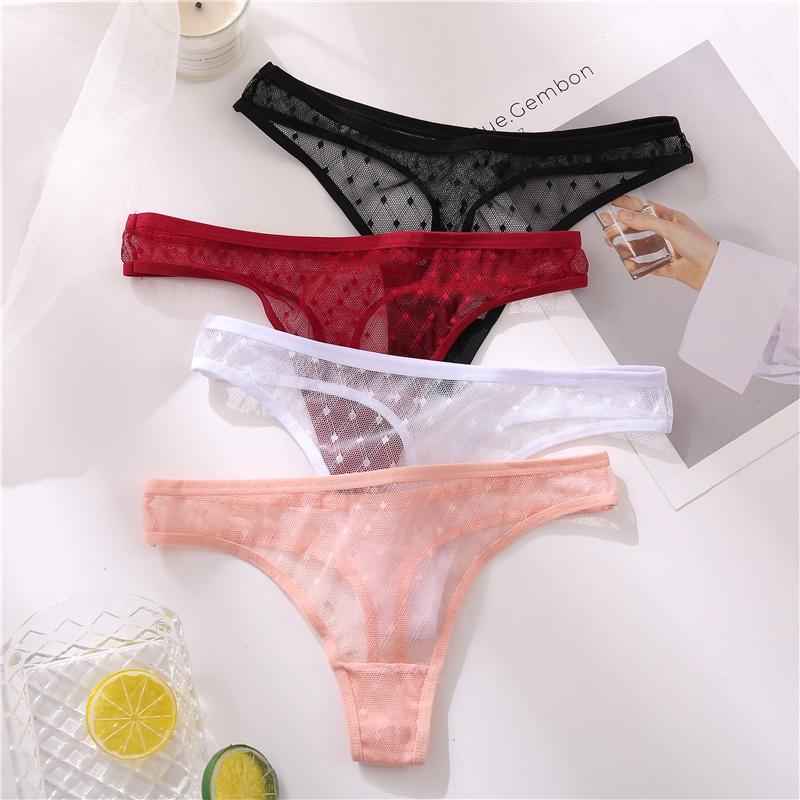 Sexy Spitze Höschen für Frauen Perspektive Frau Tanga Low-taille Unterhose Aushöhlen G-string Neue Femme Unterwäsche