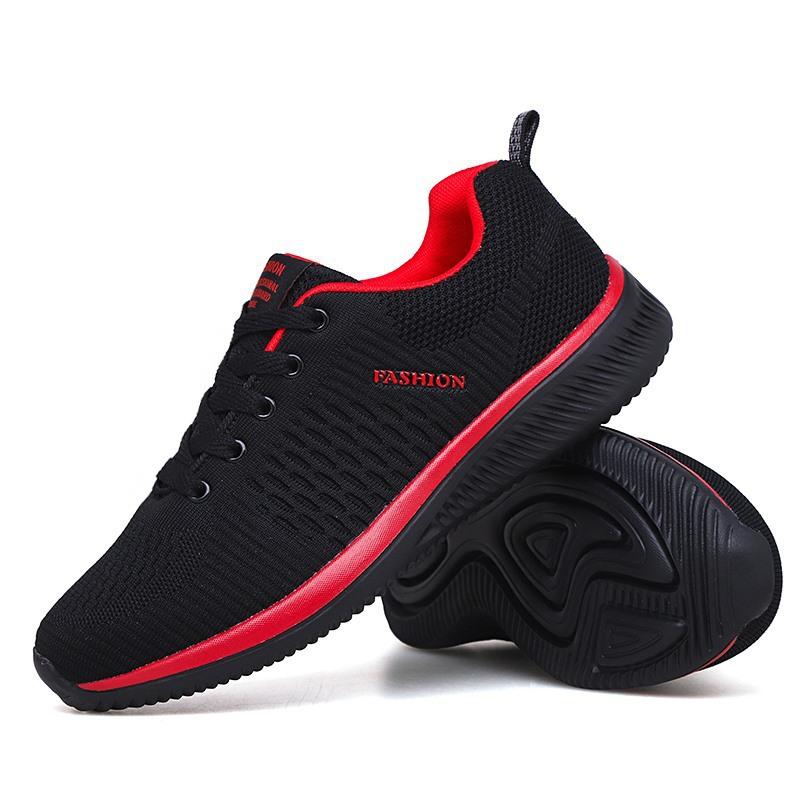 2020 spring new hot-selling couple sports shoes mesh fly-woven fitness casual lightweight running shoes