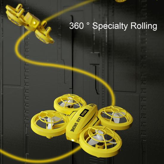 Kids Mini Drone Remote Control Colorful LED Quadcopter 360° Flip Children