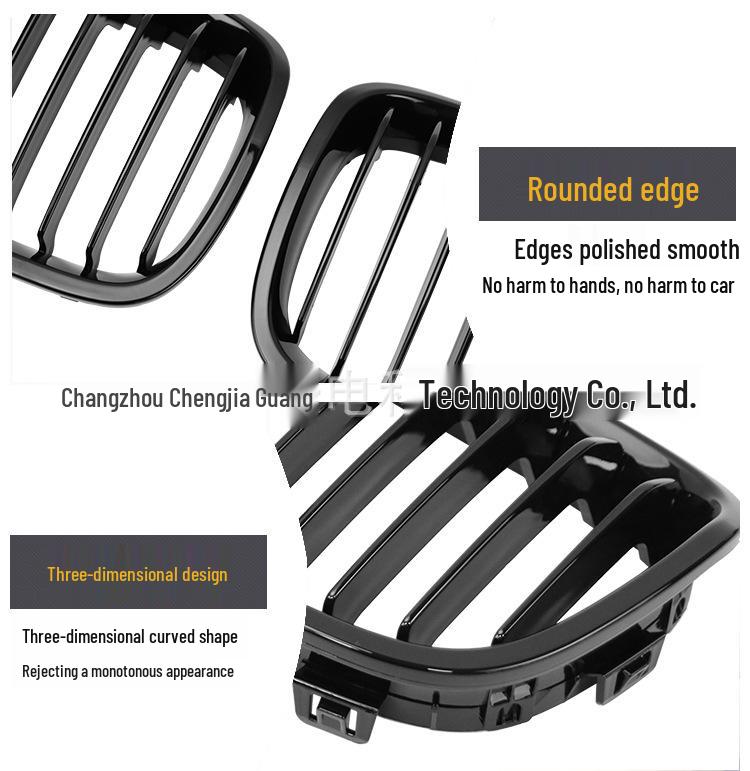 Gloss Black Single Line Kidney Grille for BMW 1 Series F20/F21 (2011-2014)