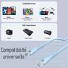 2x Câble USB-C 60W Charge Rapide pour Redmi 14C, 13C, A3, Redmi Note 14, Note 13 Pro, Note 12, Note 11-11S - Bleu 1 Mètre