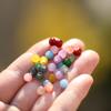 30/50pcs 6mm Glass Round Beads Colorful Spacer Loose Beads for Necklace Bracelet Diy Jewelry Making Accessories Supplies