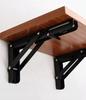 2X Foldable Table Top Shelf Support Heavy Duty Angle Bracket 300mm Black Tmy
