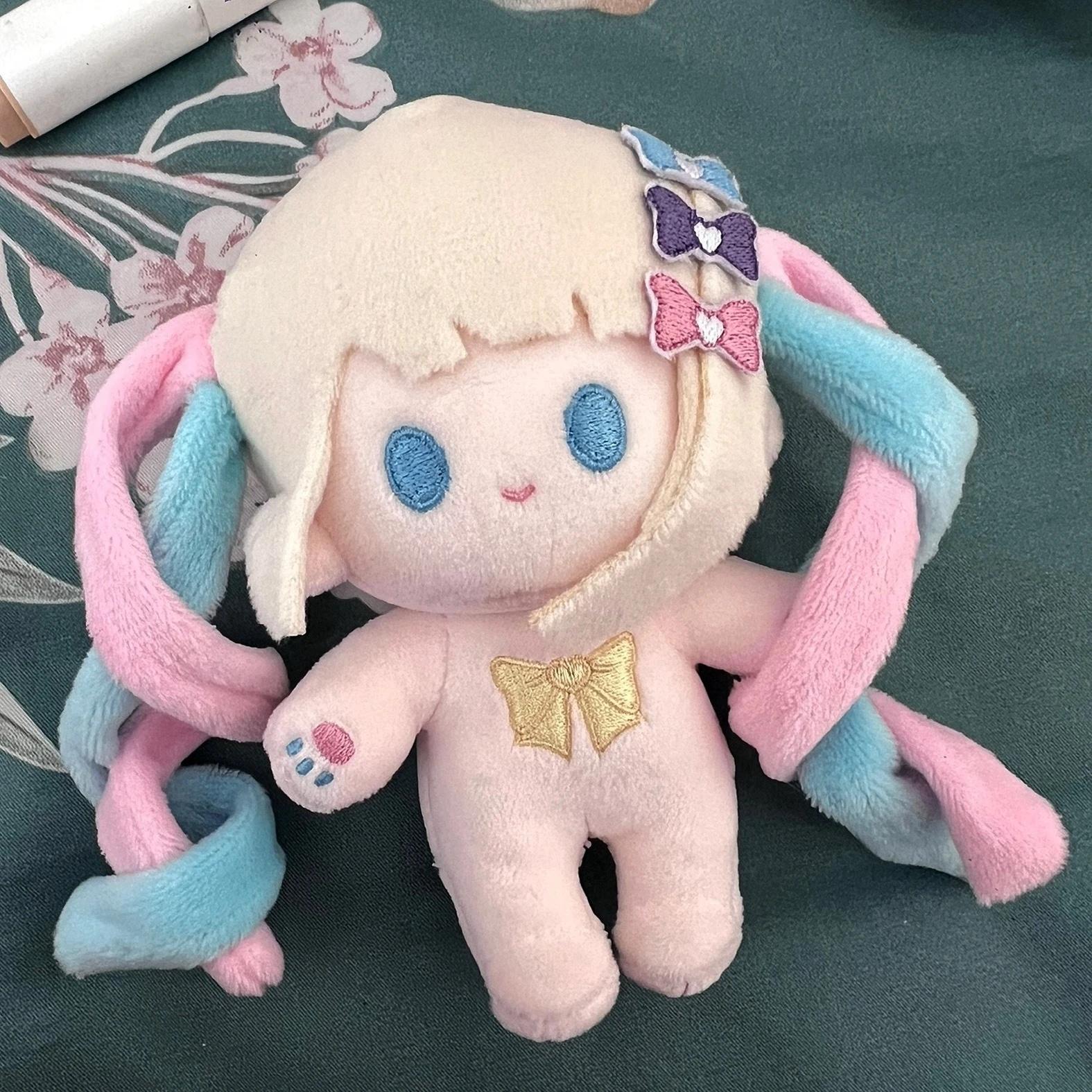 10cm bedürftiges Mädchen Überdosis Plüsch Schlüsselanhänger Regen Omgkawaiiangel Ame-Chan Baumwollpuppe Weicher flauschiger Anhänger für Taschendekoration Geschenk Mädchen 10cm