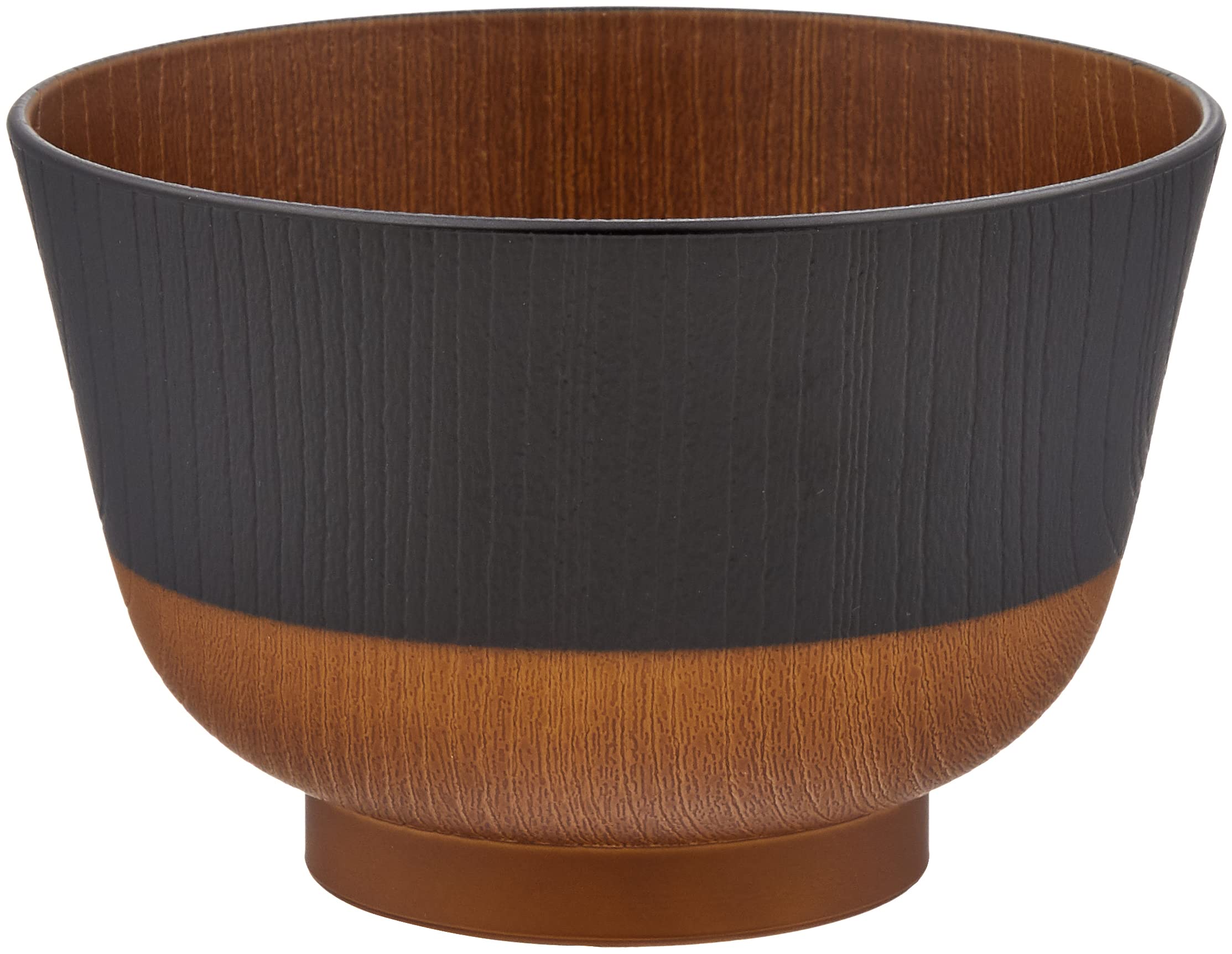 Kano Japanese Traditional Divided Paint Soup Jet 73714 Colors, Hane-Hanri Bowl, Black,