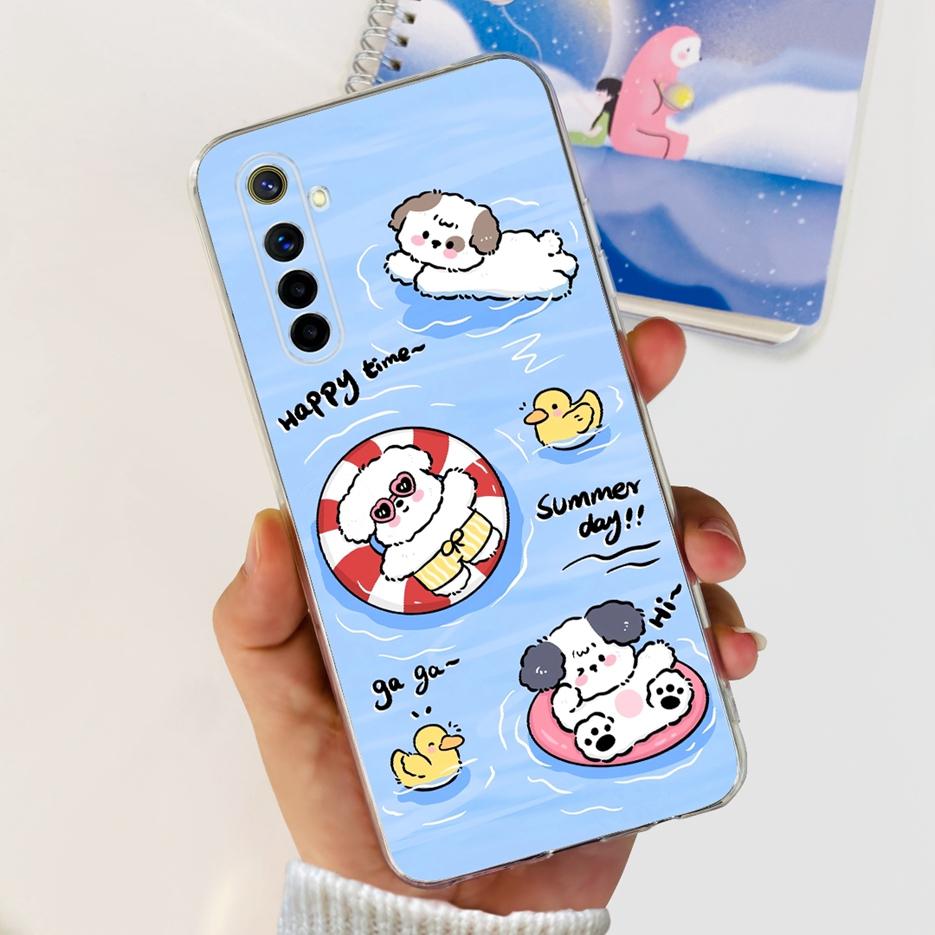 For Realme 6 Pro Case Realme 6i 6S Luxury Popular Painted Back Cover Soft Silicone Phone Case For Realme 6S 6i Realme6 Pro Shell