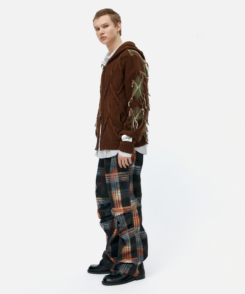 ADSB ANDERSSON BELL Burn-Out Check Cut-Out Wrap Pants Apa840M(Multi)