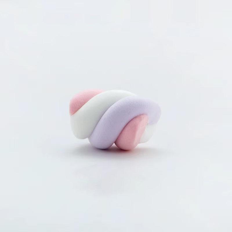 5pcs Simulation Marshmallow Flat Back Cabochon Fake Candy Arfiticial Food Dessert Decor Life Like Home Decoration High Quality