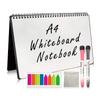 A4 Size Whiteboard Notebook Dry Erase Board Reusable Notebook Meeting Notebook White Board with Pen Presentation Supplies