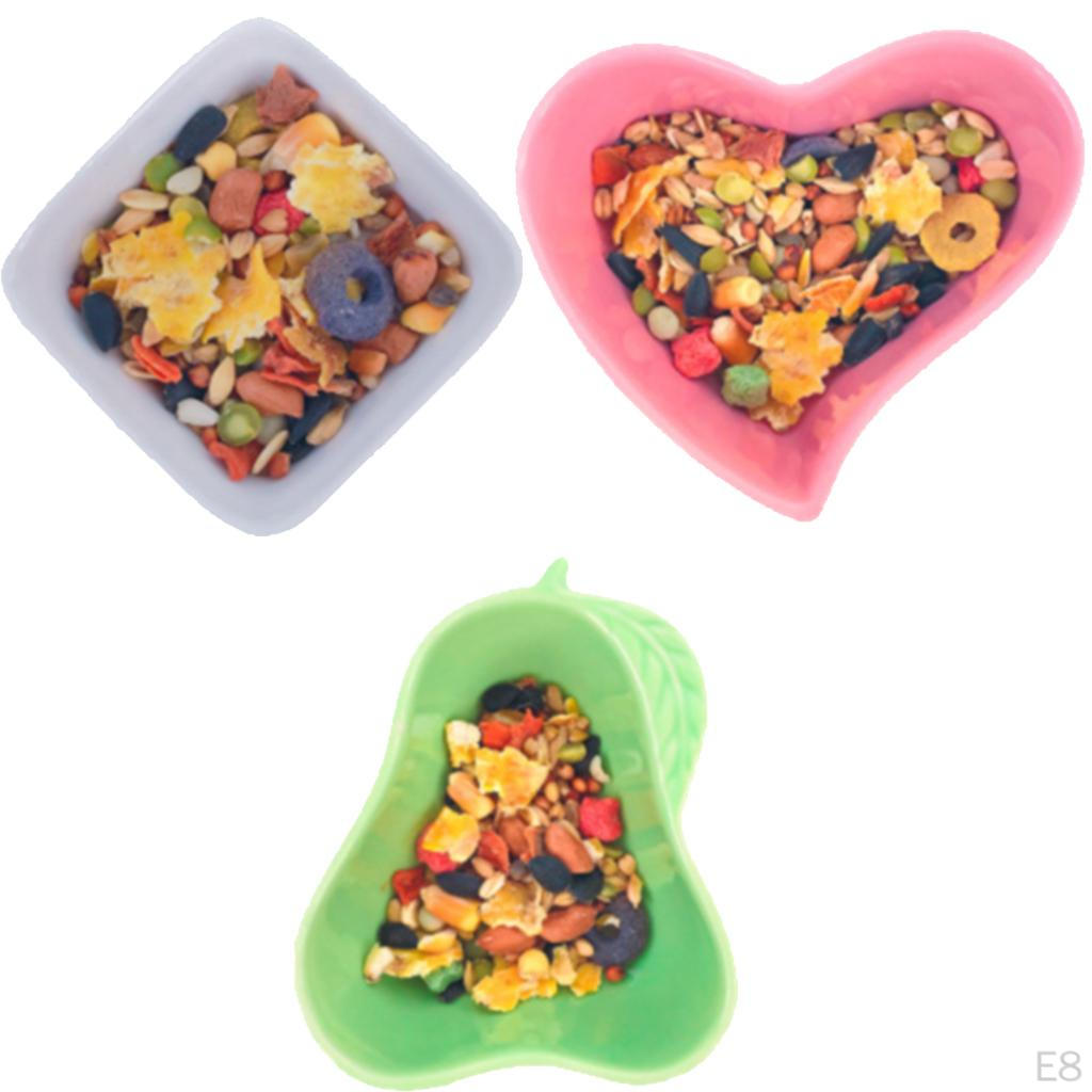 feeder and waterer, Ceramic Small Pets for Bird Guinea Hamster Chinchilla Ferret - Various Colors to