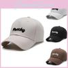 Fashionable Cotton Baseball Cap Featuring Cool Letter Embroidery For Street Style