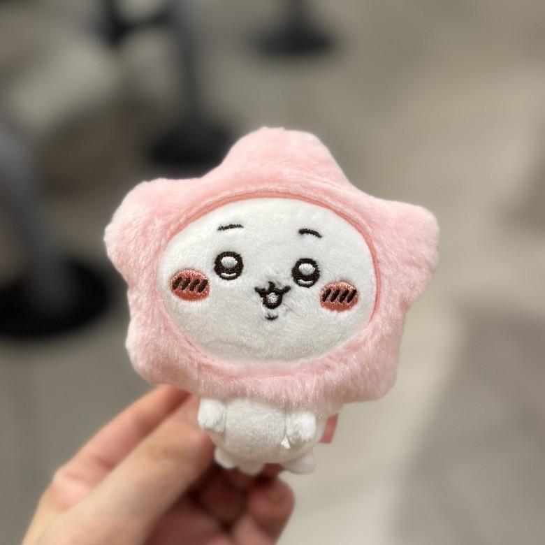 Chiikawa Hachiware Usagi Momonga Plush Doll Keychain With Short Pile Fabric For Car Keys And Accessories