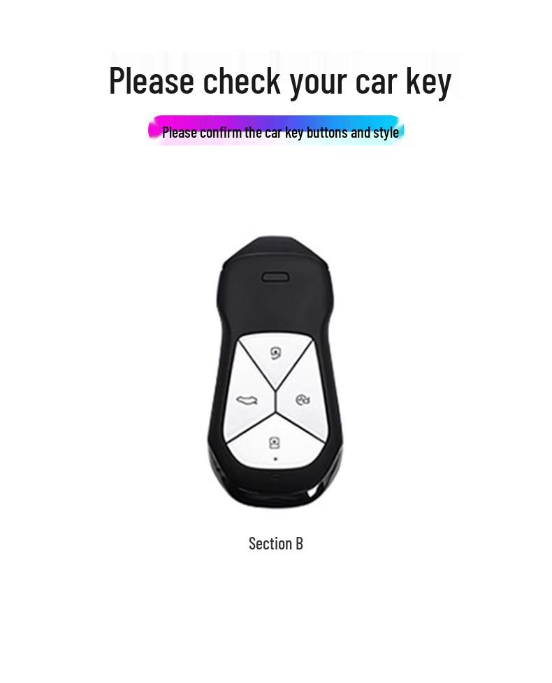 XPeng P7 Key Cover with Metal Protective Shell for 25 Mona M03/G6/G9/P7 Models