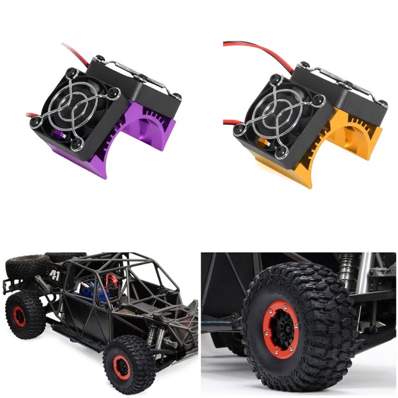 Motor Heat Sink with Double Cooling Fans for 1/8 Scale Remote Control Car Motors 4074 4274 1515 Model Modificatin Kits