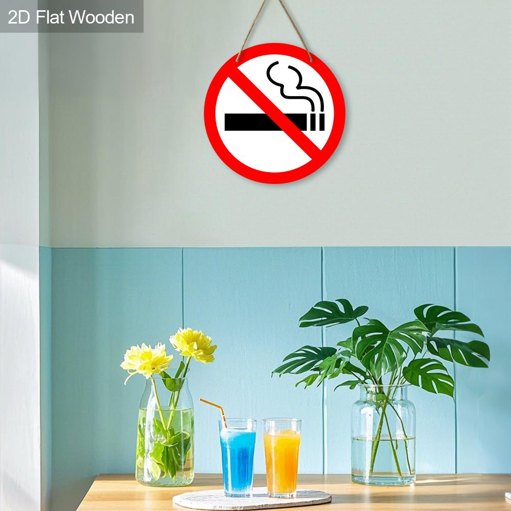 2 Stück Russische Holz-Warnschilder - Rundes Hängeornament für Haustür, Wand, Bar, Innendekoration