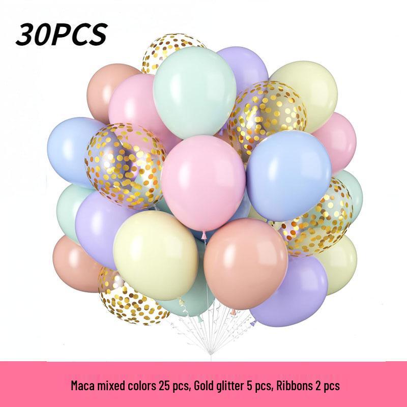 12" Sequin Confetti Balloons - Set of 30 for Christmas, Halloween, and Birthdays