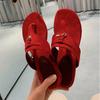 Flats Women Slippers Designer Clip Toe Shoes Suede Slingback Sandals Summer 2025 New Shoes Fad Flip Flops Beach Zapatillas Mujer
