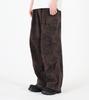 Beoteunseoul One-Pleat Cargo Pigment Washed Cotton Pants (Dark Gray)