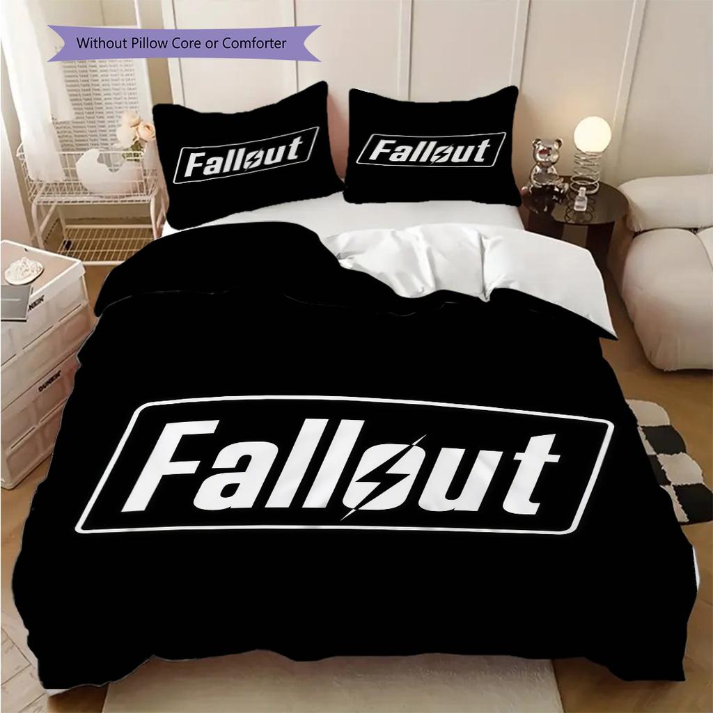 Fallout Postapocalyptic Survival Threepiece Set 1 Duvet Cover 2 Pillowcase Without Core Soft And Comfortable Christmas Birthday Gift