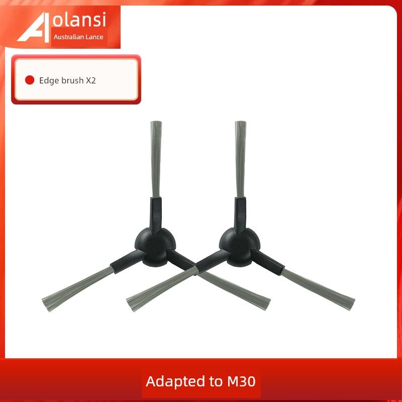 

Applicable to Xiaomi MiJia Universal M30 Sweeping Robot Accessories Filter Screen Dust Collection Bag Rag Roll Side Brush Cleaning Solution 2 Side Brushes
