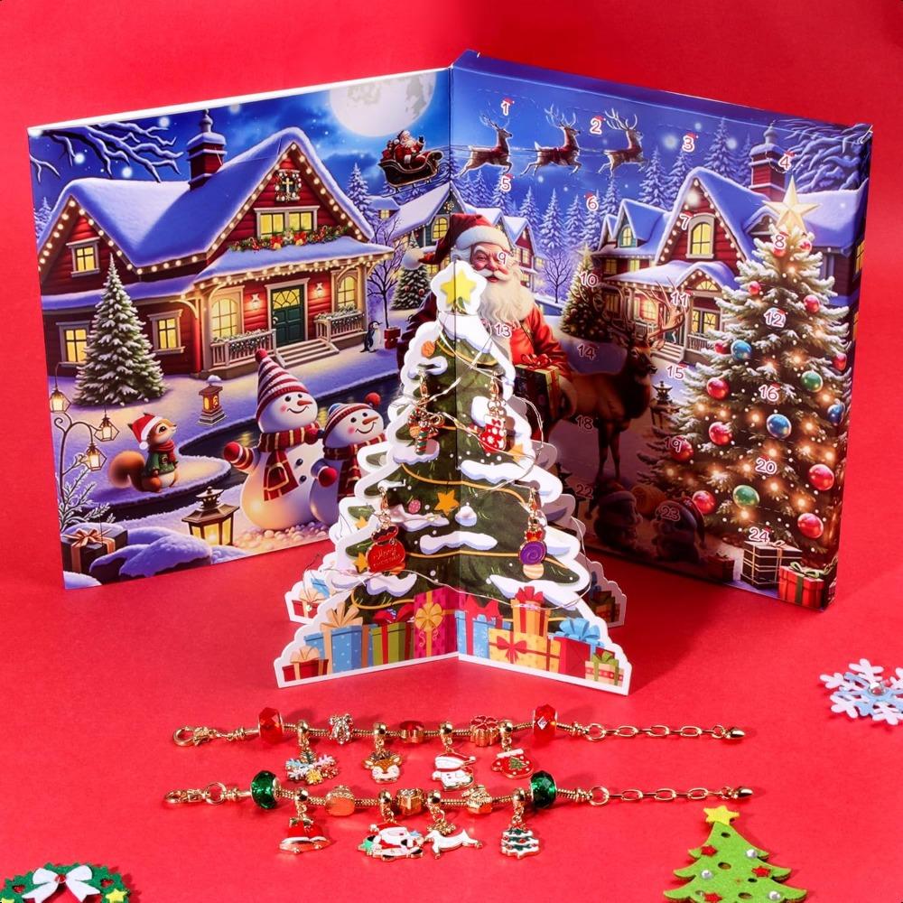 Children's Christmas Bracelet DIY Crystal Beaded Bracelet Diamond Light Luxury Bracelet