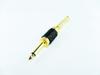 Jack Plug 6.3Mm Mono Gold Hq Black