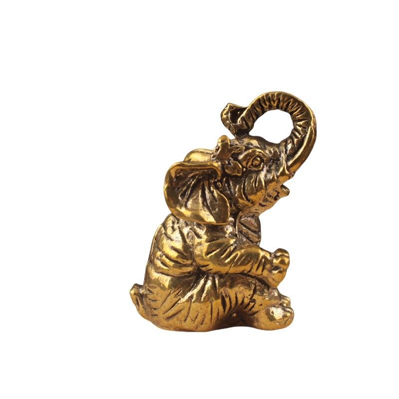 Kleines Ornament Kupfer - Wasser-Schatzschale anziehend Elefant Reichtum-einladendes Handwerk Wohnzimmer Heimdeko