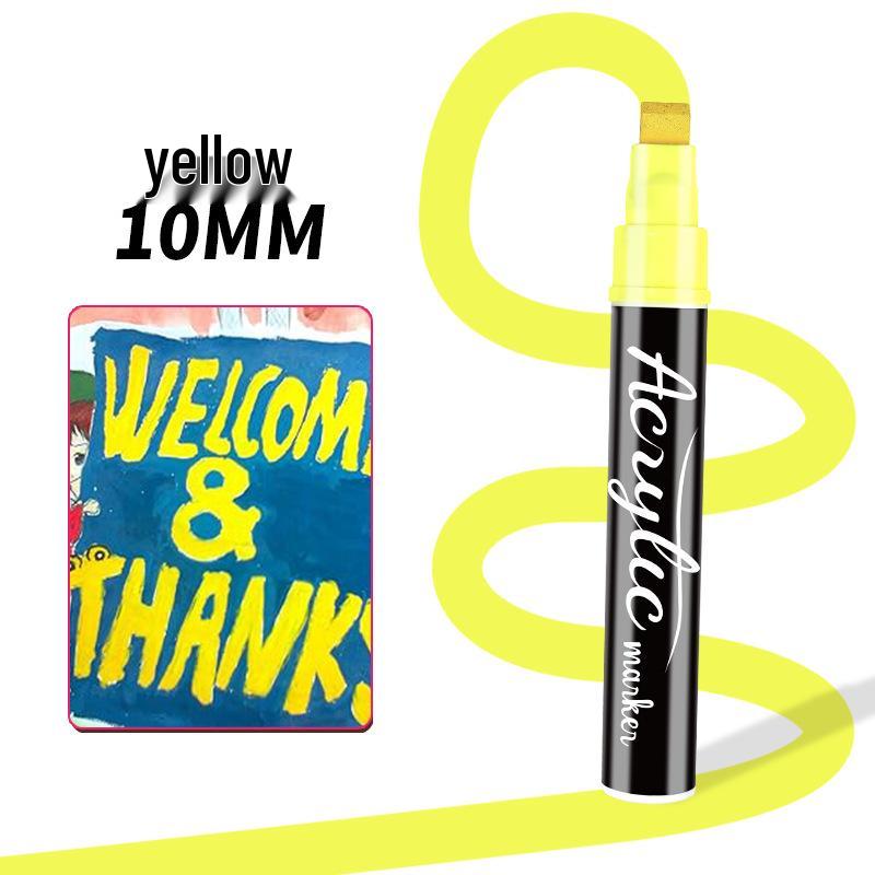 10mm Giant Opaque Acrylic Marker for Art & DIY - Waterproof Large Brush for Wall Painting & Graffiti