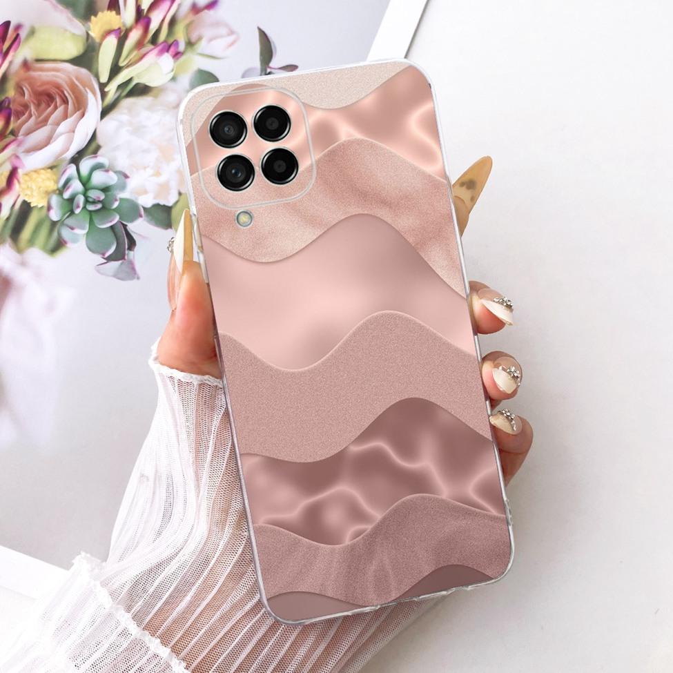 Clear For Samsung M53 5G Case Luxury Fashion Butterfly Funny Cute Painted Cover For Samsung Galaxy M53 5G SM-M536B Casing