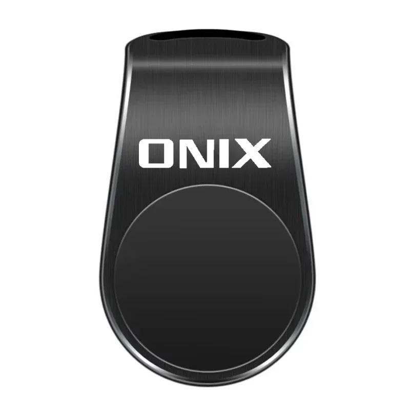 

New Car Magnetic L-shaped Car Phone Holder Magnetic Car Mount For Chevrolet Onix Logo Anti Slip Phone Holder Auto Accessories чёрный