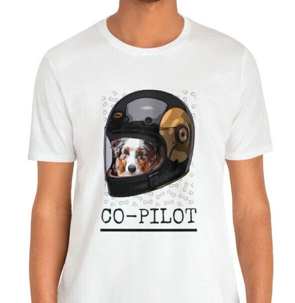 Australian Shepherd  Dog is My Copilot  Shirt Aussie tshirt Australian shepherd XL