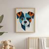 Poster Cheerful Jack Russell In Geometry Poster Cheerful Jack Russell In Geometry, 30X40 Cm, Frameless, Matte Paper 230 Gsm