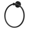 Towel Ring 304 Stainless Steel Wall Mount Matte Black Towel Holder Rack for Bathroom
