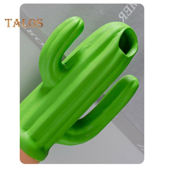 4 ks Zavlažovací trny ve tvaru kaktusu Terakotová hliněná rostlina Samozavlažovací kolíky Pomalu se uvolňující zavlažovací trny pro pokojové venkovní rostliny