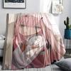 1PC DARLING In the FRANXX Zero Two Print Flannel Blanket, High Quality All Seasons, Home Decor, Warmth and Comfort, Perfect for Christmas Gifts