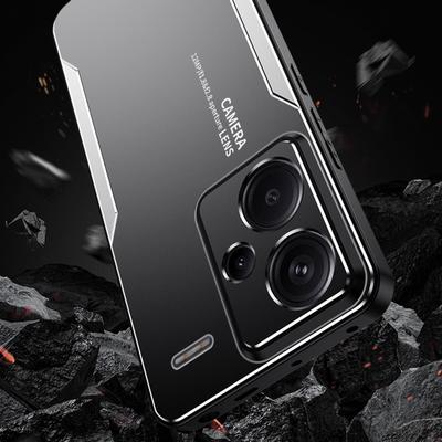 Funda para Xiaomi Redmi Note 13 Pro+ 5G Aleación de Aluminio+TPU+PC Protección con Airbag Carcasa Protectora con Cubierta para Lente
