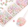 20-50pcs/bag Acrylic Luminous Round Beads DIY Bracelet Necklace Earrings Jewelry Accessories