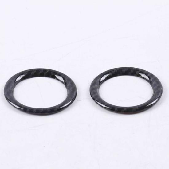 2014- Jeep Grand Cherokee Door Speaker Ring Side Cover Trim | ABS Fiber | Carbon Fiber