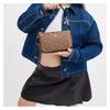 Coach Nolita 19 Brand Logo Zipper Closure Coated Canvas Shoulder Bag Small Size Women's Brown and Black