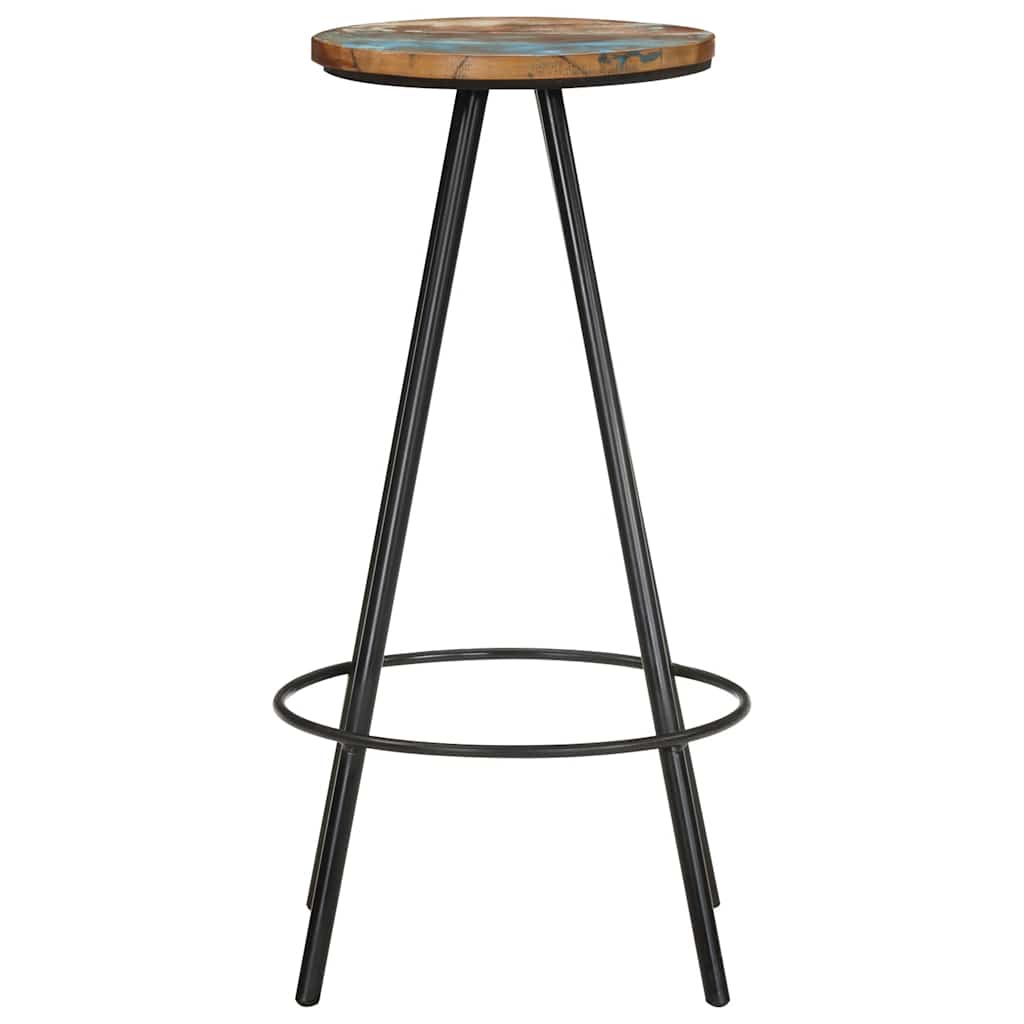 vidaXL Barhocker 2 Stk. Massives Altholz
