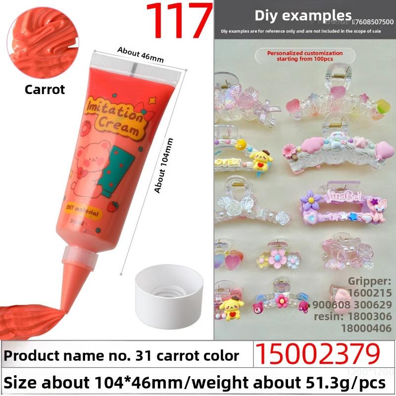 50g Eco-friendly and Easy-to-squeeze Simulated Cream Glue, Handcrafted Cream Glue Oil Glue